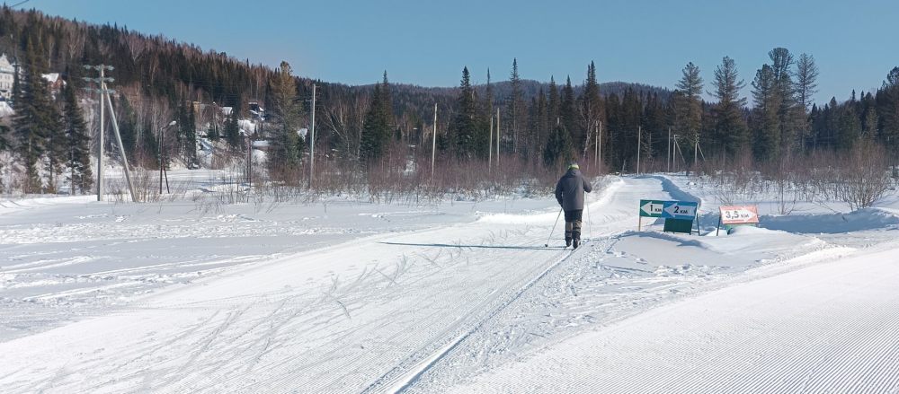 Трассы для беговых лыж у горы Туманная стоимость - Таштагол