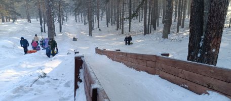 Тюбинг спуски в Зенковском парке