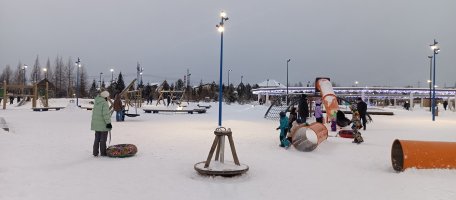 Зимний парк "Наш парк" у Ледового дворца Металлист стоимость - Кемерово