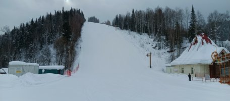 Трасса для беговых лыж под горой Югус