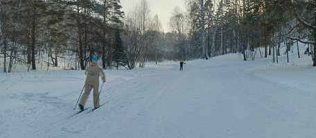 Лыжная трасса в Лесной республике